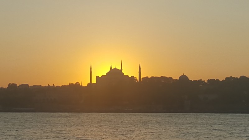 Sunset over Hagia Sophia