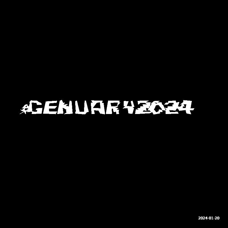 Genuary 20 - Generative typography.